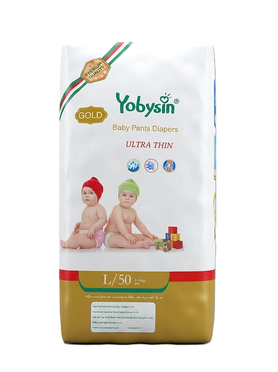 Yobysin Baby Diaper Pants GOLD - L
