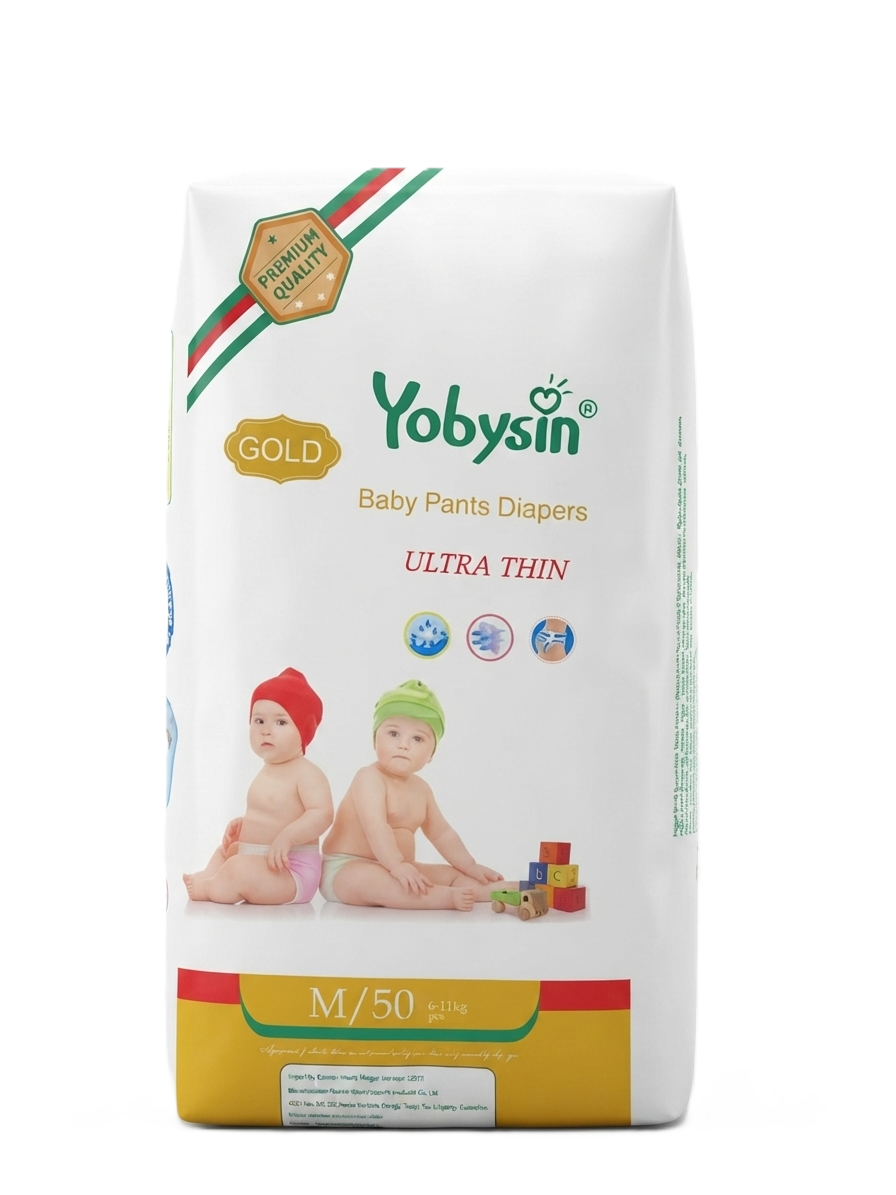 Yobysin Baby Diaper Pants GOLD - M
