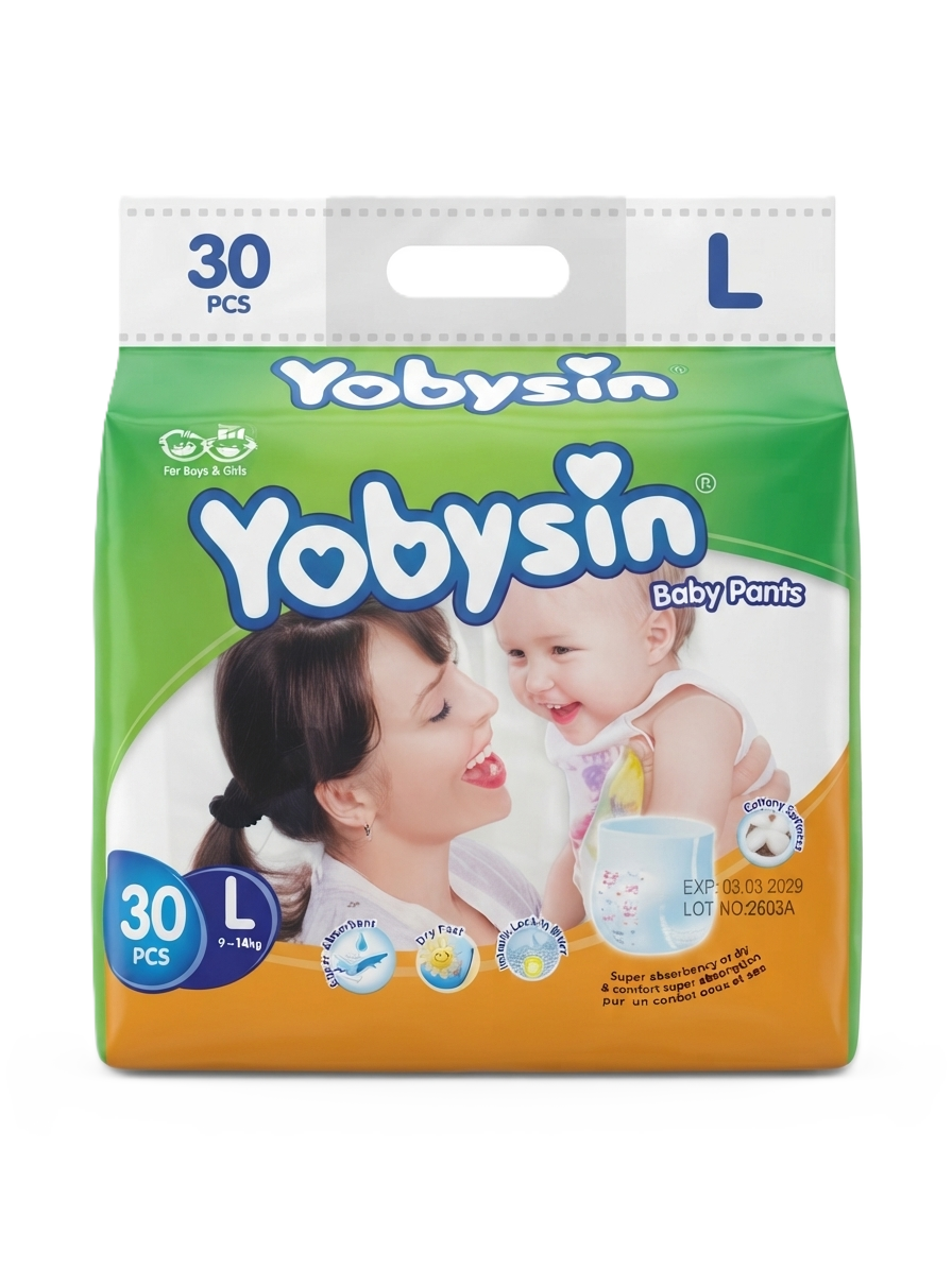 Yobysin Baby Diaper Pants - Size L (9-14 KG)