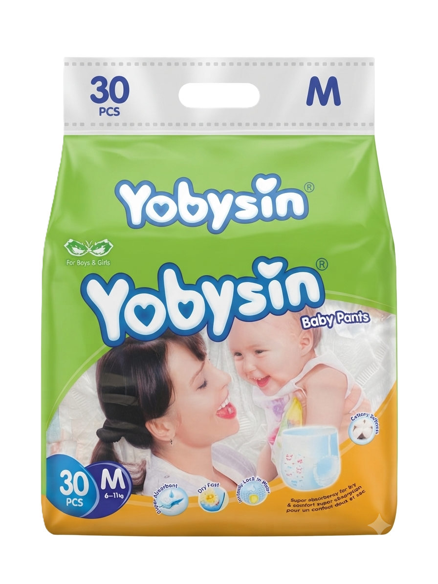 Yobysin Baby Diaper Pants - Size M (6-11KG)